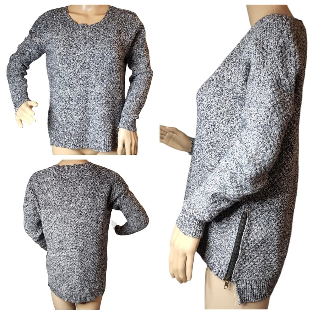 Madewell side zip knit sweater